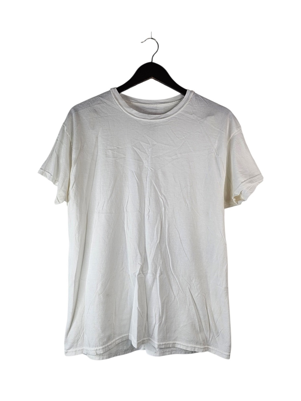 Hanes Mens Large White ComfortSoft Short Sleeve Crewneck T-Shirt